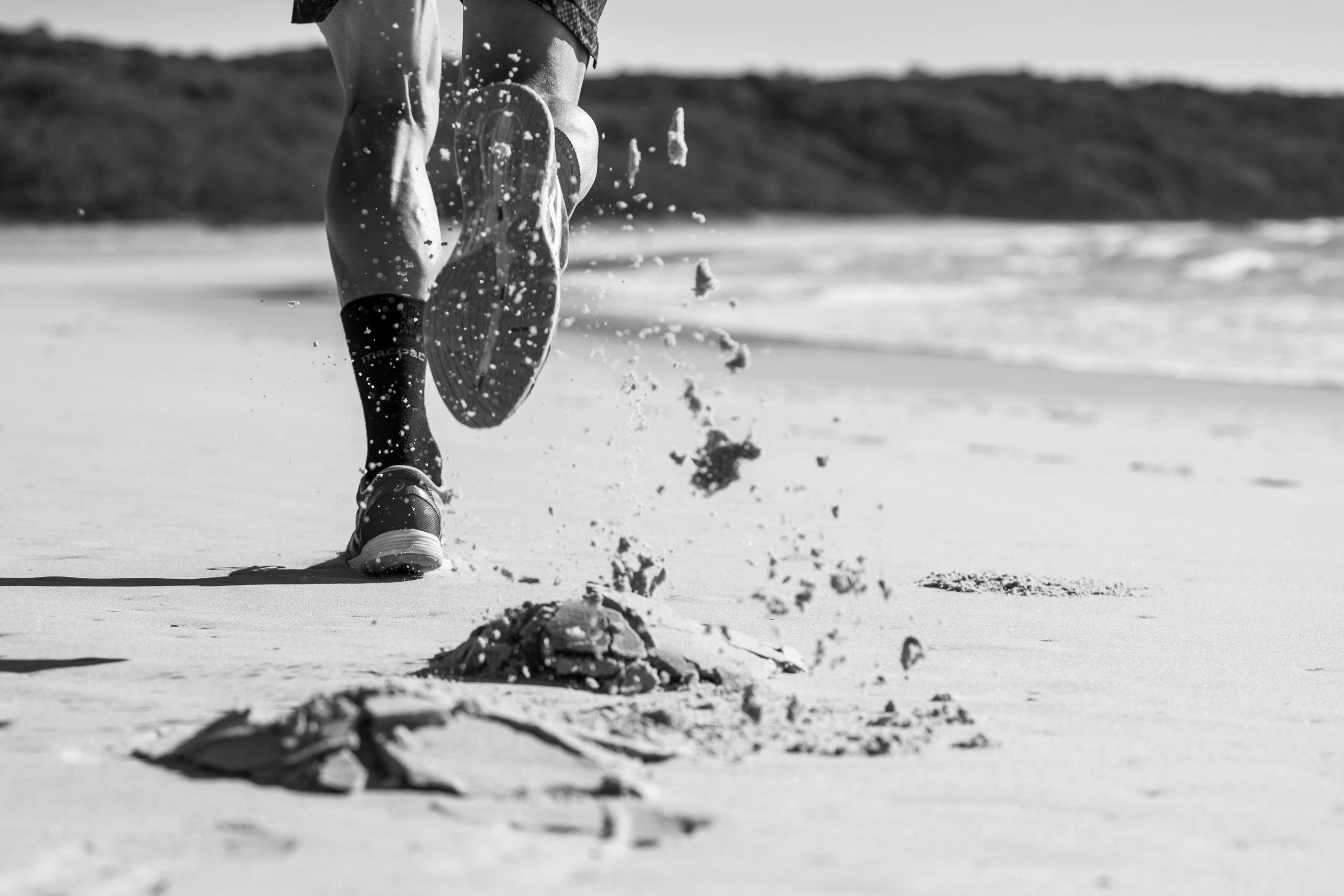 Running on the Beach